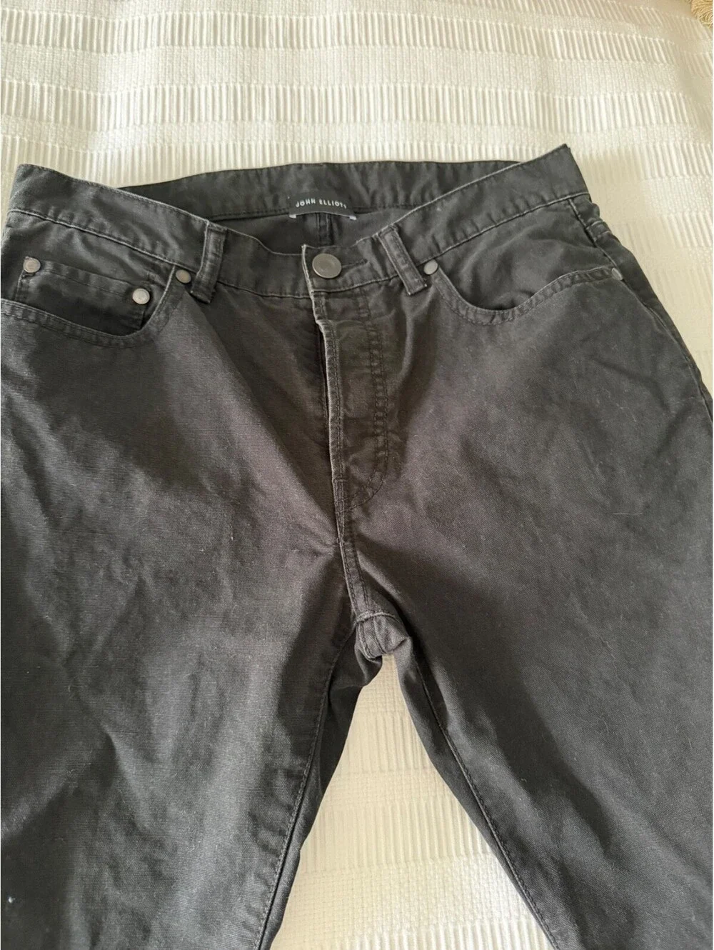 John Elliott Pants Mens 30 Slim Fit Jeans Pockets Made In Japan 30 x 30 Black